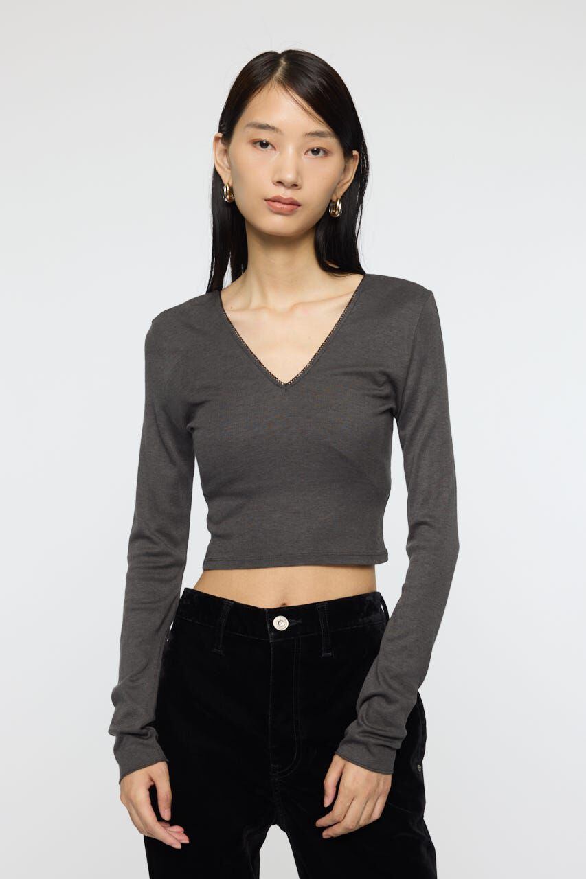 ファッションメンズなら|【マウジー/MOUSSY】 DEEP V CUP ロングスリーブTEE