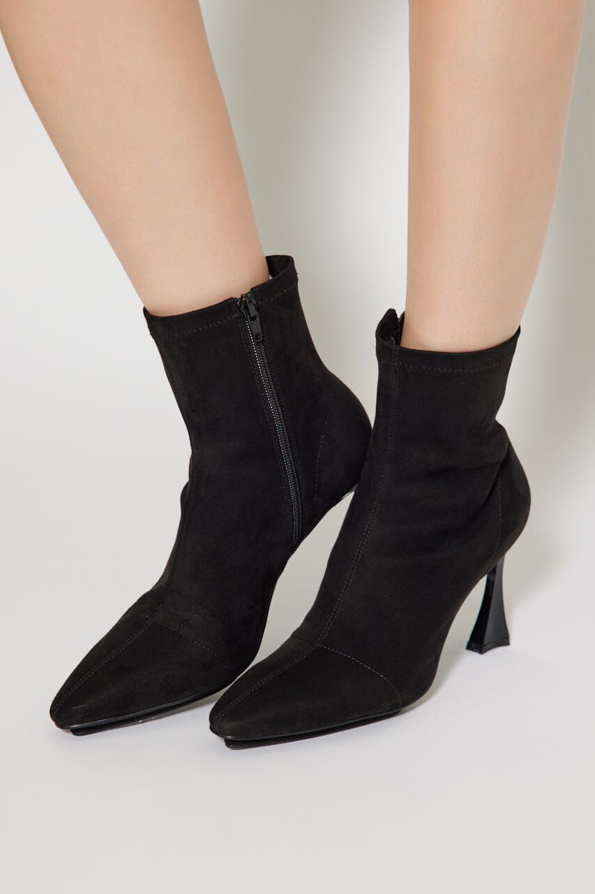 【リエンダ/rienda】 スリムトゥフィットショートブーツ