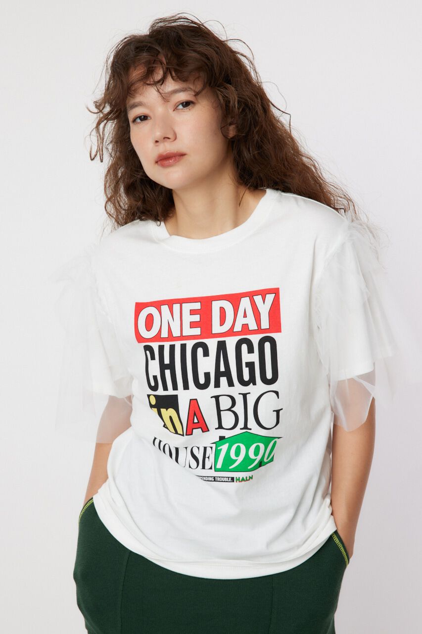 モテ系ファッションメンズ|【ロデオクラウンズ/RODEO CROWNS】 ONE DAY 袖チュールトップス