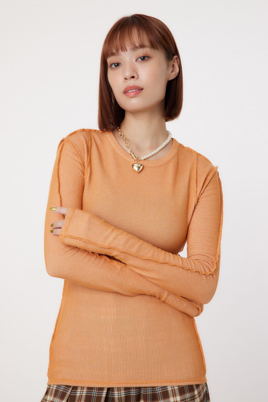 人気ファッションメンズ|【ロデオクラウンズ/RODEO CROWNS】 STITCH SLIM リブトップス