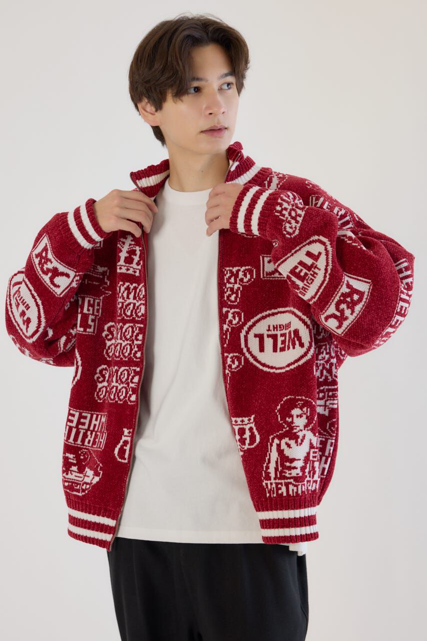 メンズファッションの一押し|【ロデオクラウンズ/RODEO CROWNS】 グラフィティーニットスタジャン