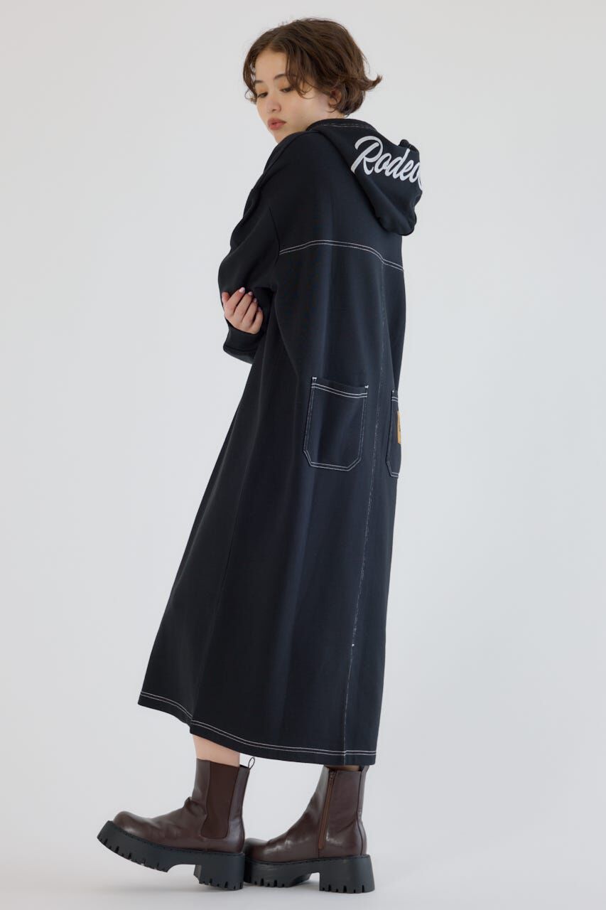 【ロデオクラウンズ/RODEO CROWNS】 RCSカラーステッチパーカーワンピース