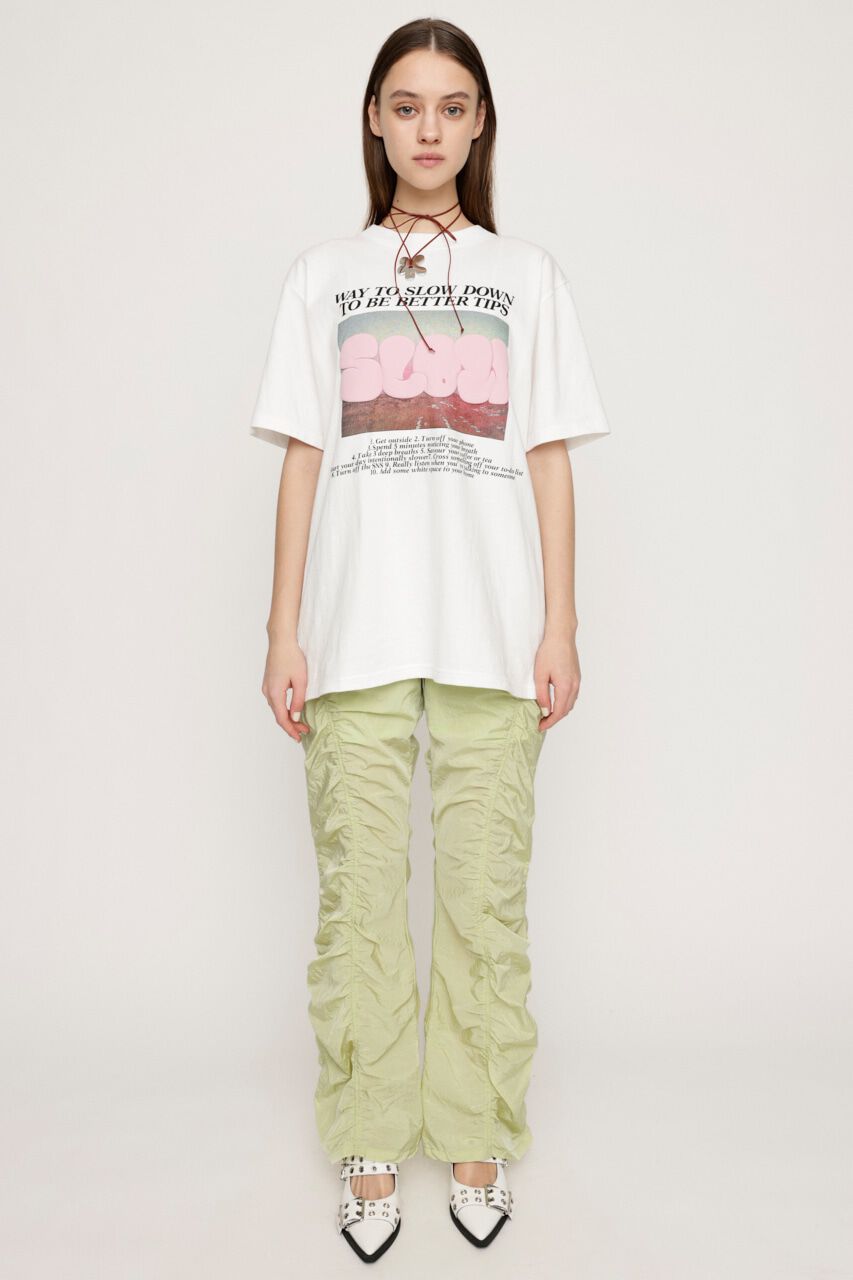 【スライ/SLY】 ASYMMETRY GATHER パンツ