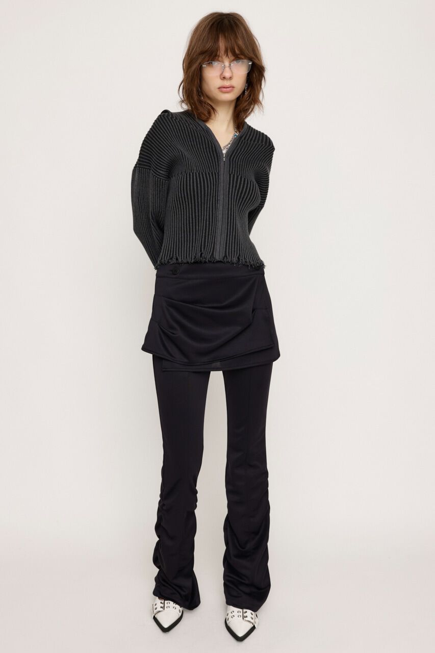 【スライ/SLY】 WRAP SK LAYERED FLARE パンツ