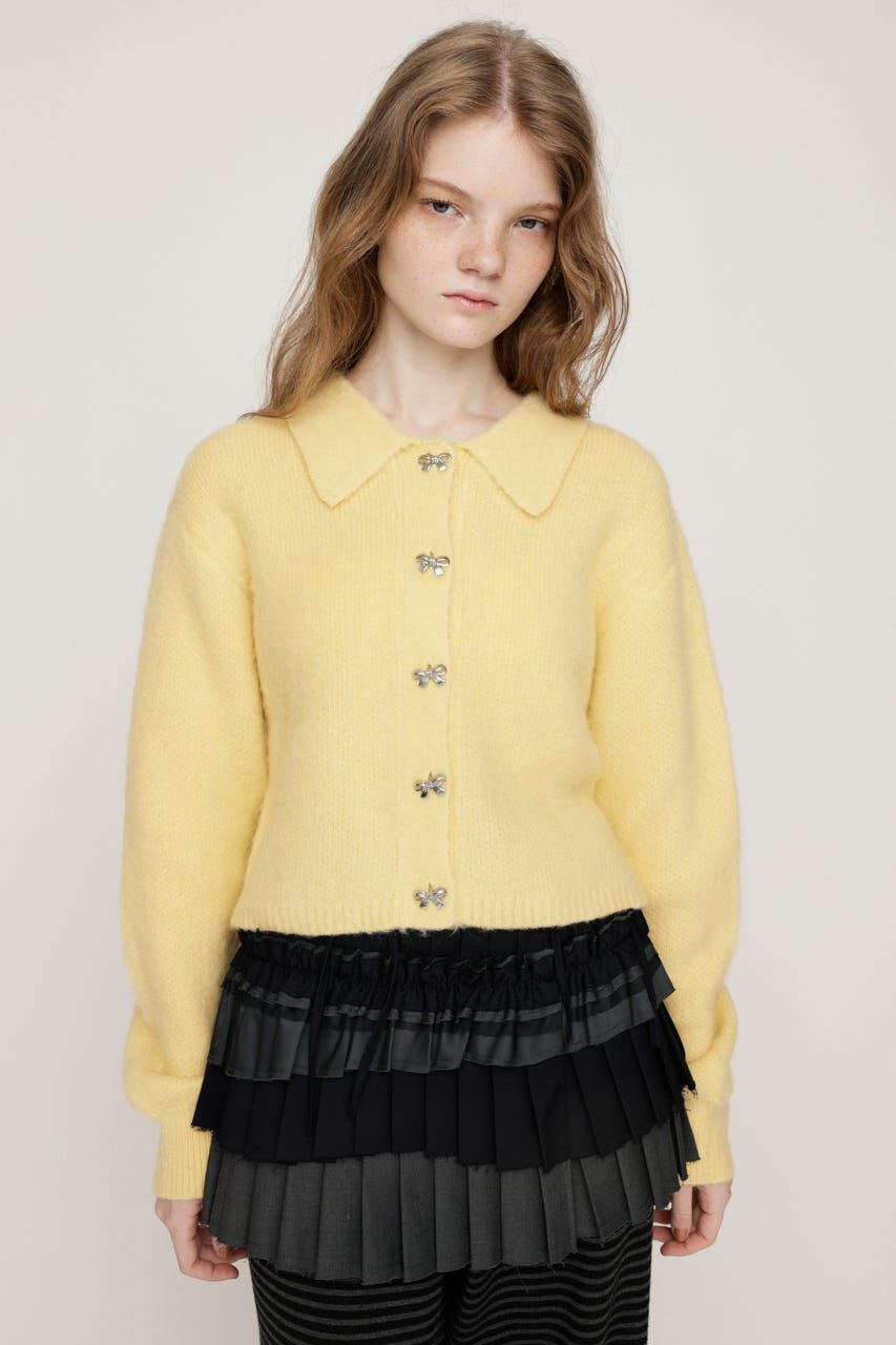 モテ系ファッションメンズ|【スライ/SLY】 RIBBON BUTTON SHAGGY カーディガン