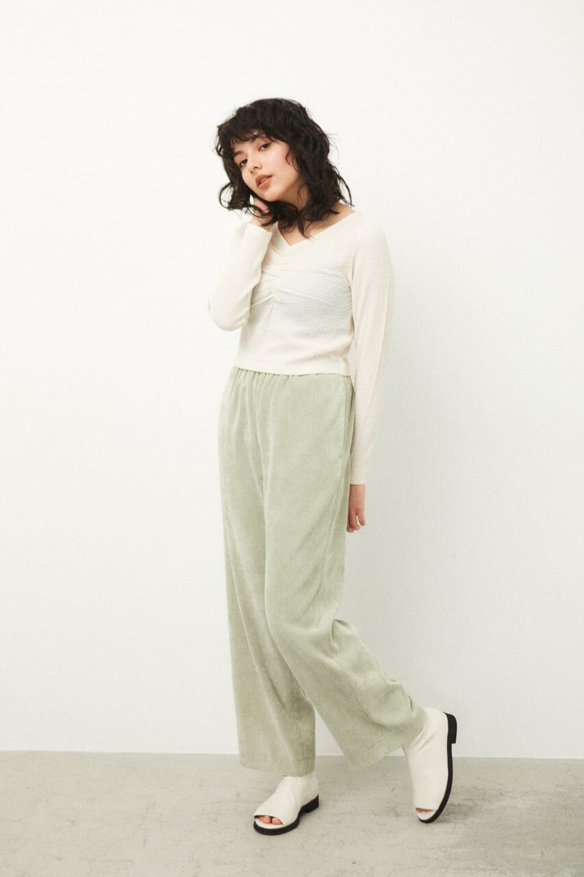 アイルミネで買える「【ラグア ジェム/LAGUA GEM】 CORDUROY ELASTIC WAIST PT」の画像です。価格は3,300円になります。