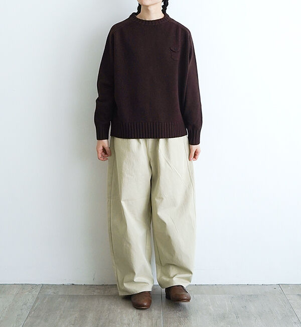 738 休日と詩 コーデュロイパンツ アイボリー 日本製 休日と詩