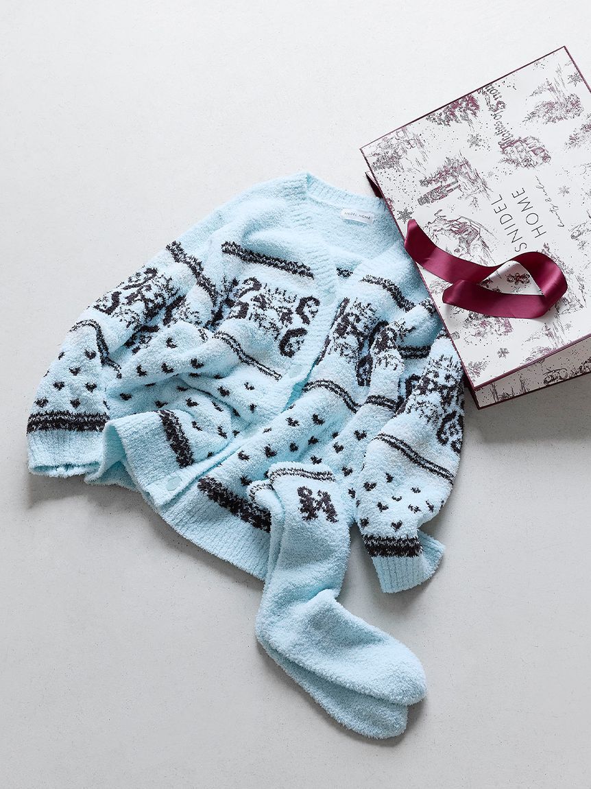 【スナイデルホーム/SNIDEL HOME】 【WEB限定】ノルディックカーディガン×ノルディックソックスSET