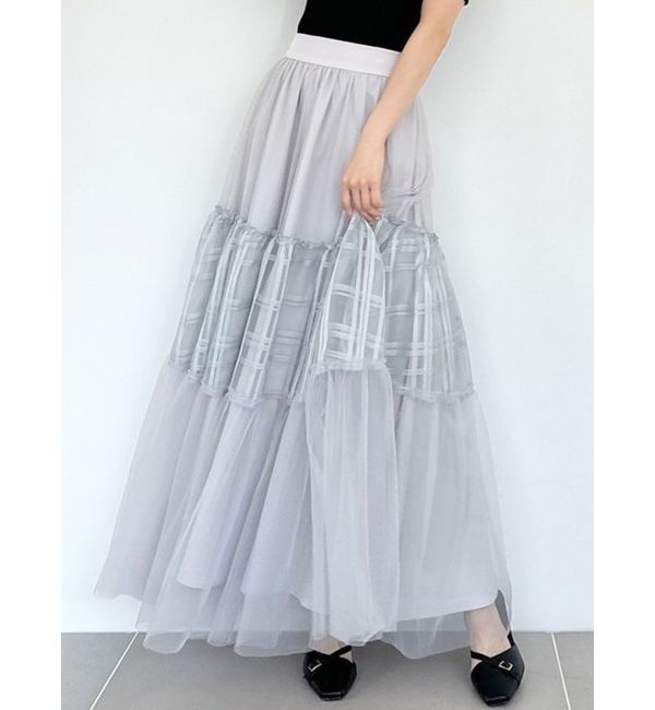 【リゼクシー/RESEXXY】 チュールボリュームスカート