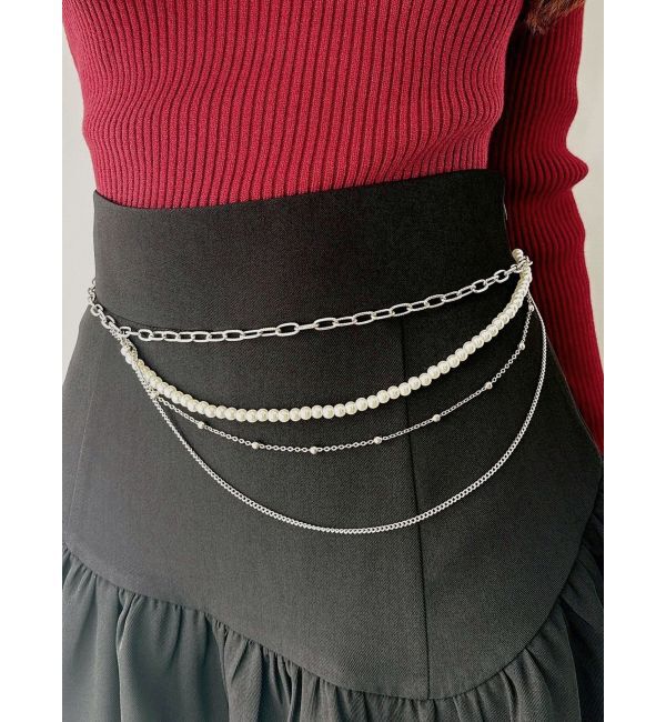 【リゼクシー/RESEXXY】 パールチェーンベルト