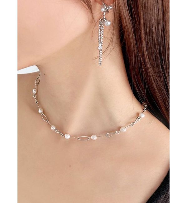 【リゼクシー/RESEXXY】 バロックパールチェーンネックレス