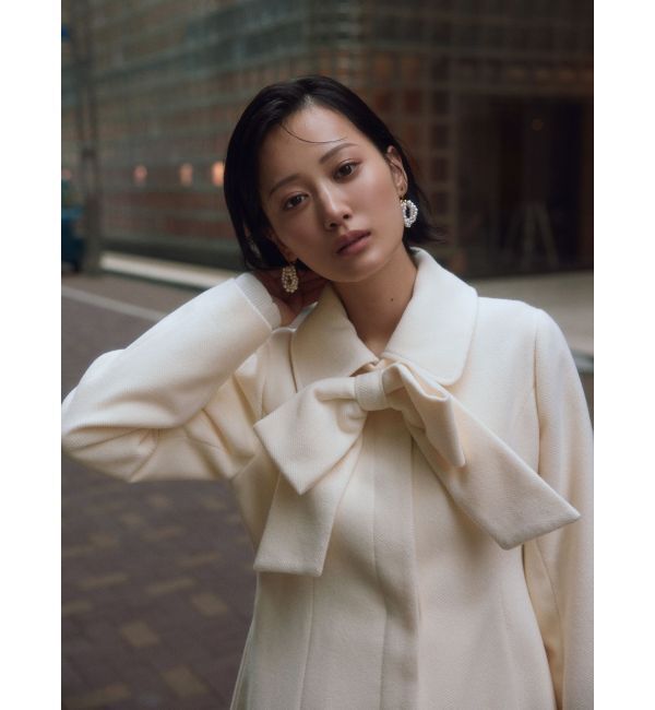 モテ系ファッションメンズ|【リゼクシー/RESEXXY】 【追加生産分】ビッグリボンミディコート