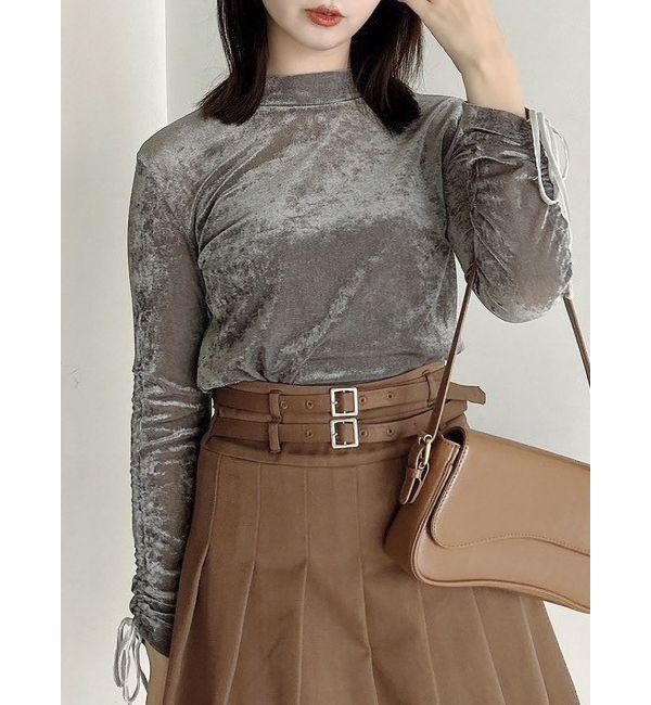 モテ系ファッションメンズ|【ダズリン/dazzlin】 シアーベロアトップス