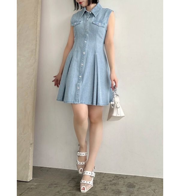 【ダズリン/dazzlin】 スイッチングタックミニワンピース