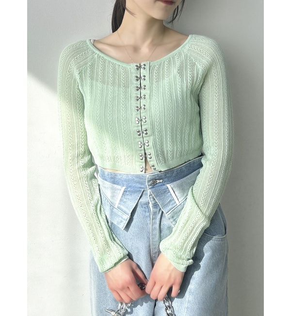 人気メンズファッション|【ダズリン/dazzlin】 レースホックショートカーデ