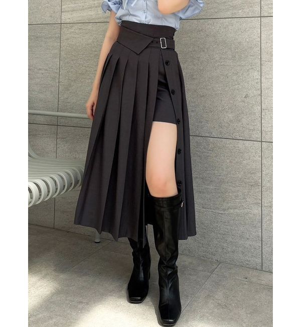 【ダズリン/dazzlin】 パンツレイヤードプリーツスカート