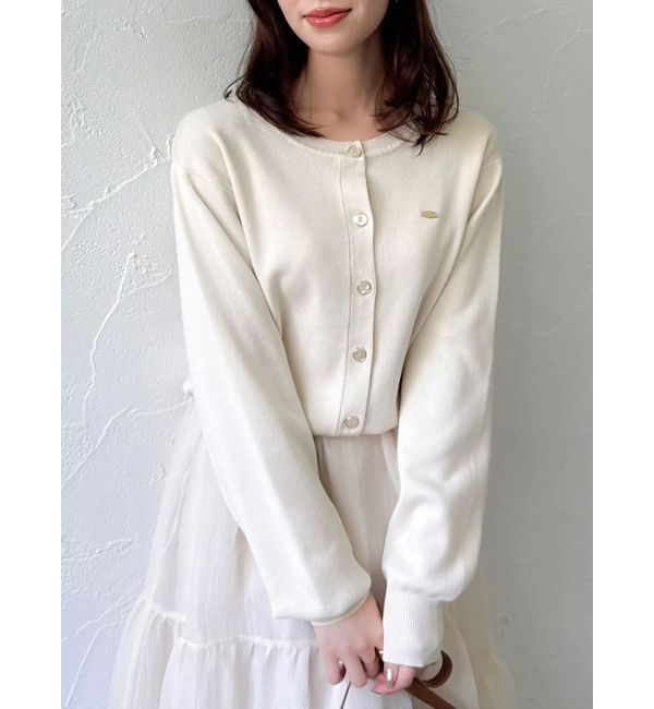 【ダズリン/dazzlin】 プレートシンプルカーディガン