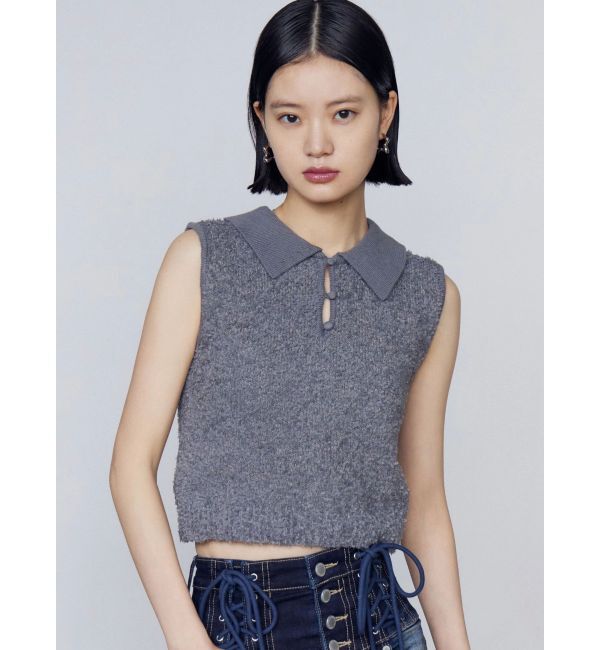 【エモダ/EMODA】 フリンジヤーンタンクトップ