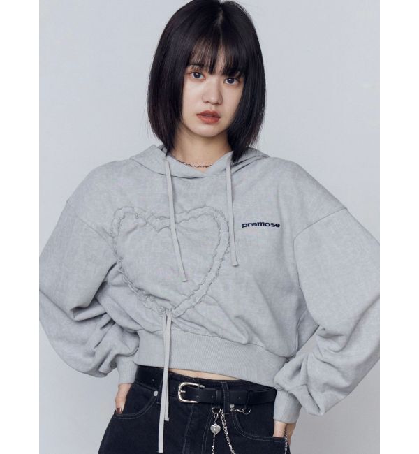 モテ系ファッションメンズ|【エモダ/EMODA】 ストリングハートクロップパーカー