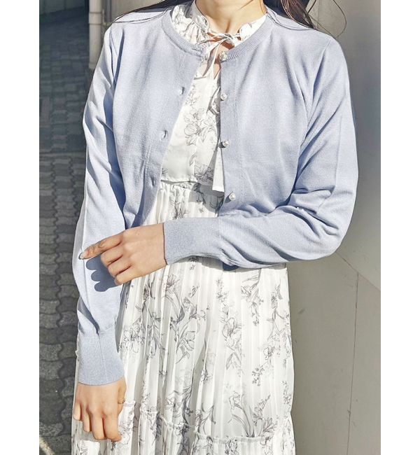 ファッションメンズなら|【マーキュリーデュオ/MERCURYDUO】 ビジューボタンニットカーディガン