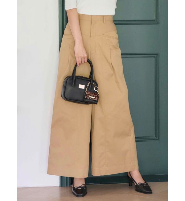 人気メンズファッション|【マーキュリーデュオ/MERCURYDUO】 チノハイウエストタックワイドパンツ