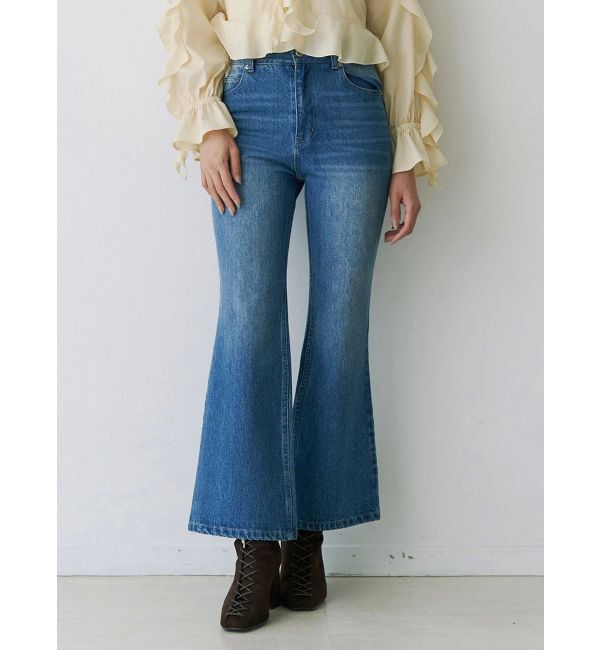 モテ系メンズファッション|【マーキュリーデュオ/MERCURYDUO】 デニムシューカットパンツ