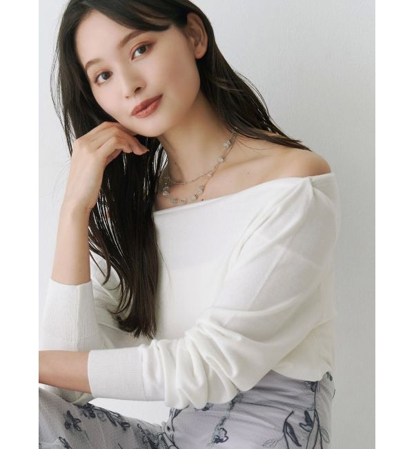 【マーキュリーデュオ/MERCURYDUO】 3WAYボートネックニット