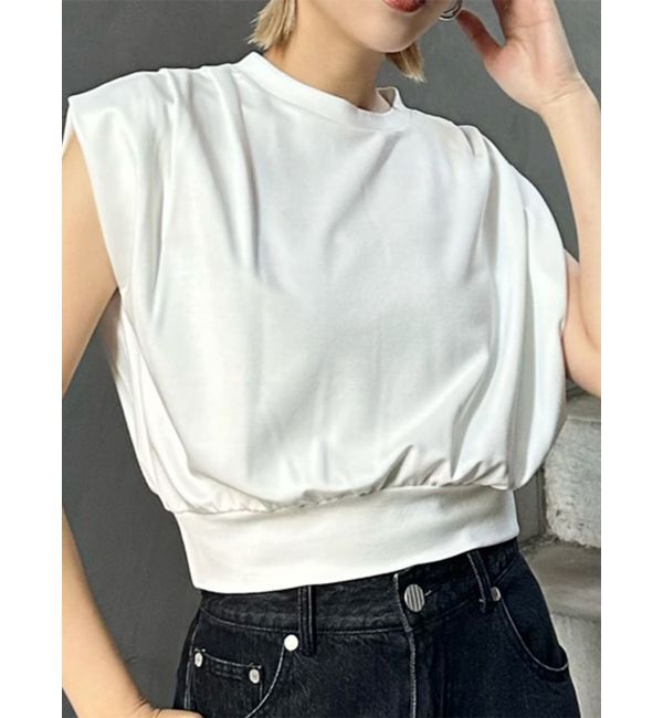 メンズファッションオススメ|【ムルーア/MURUA】 タックワイドショルダートップス