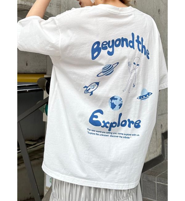 メンズファッションなら|【ムルーア/MURUA】 エイリアンプリントTシャツ