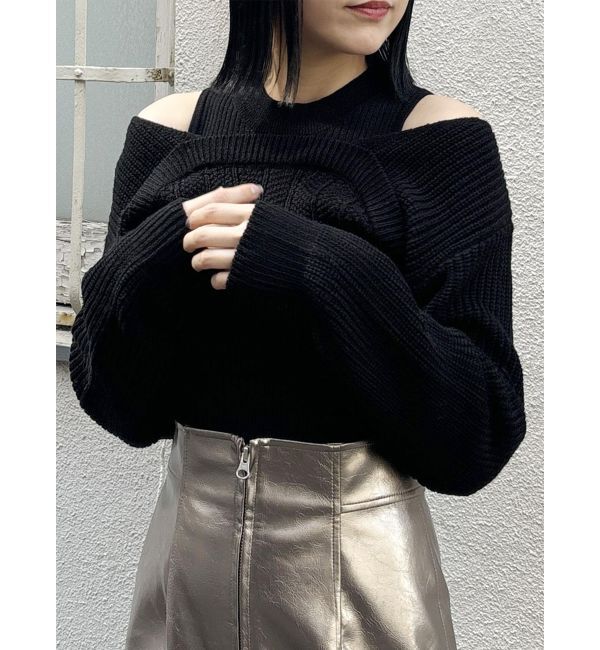 【ムルーア/MURUA】 2wayニットセットプルオーバー