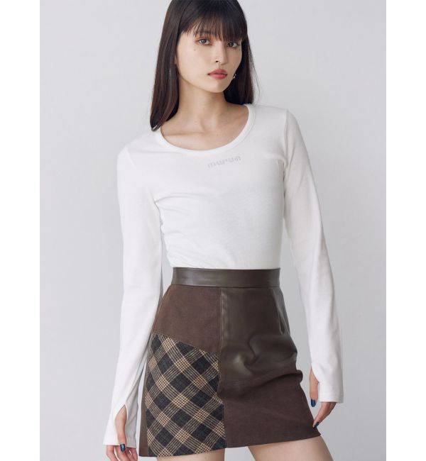 ファッションメンズお薦め|【ムルーア/MURUA】 HOTFIXロゴテレコトップス