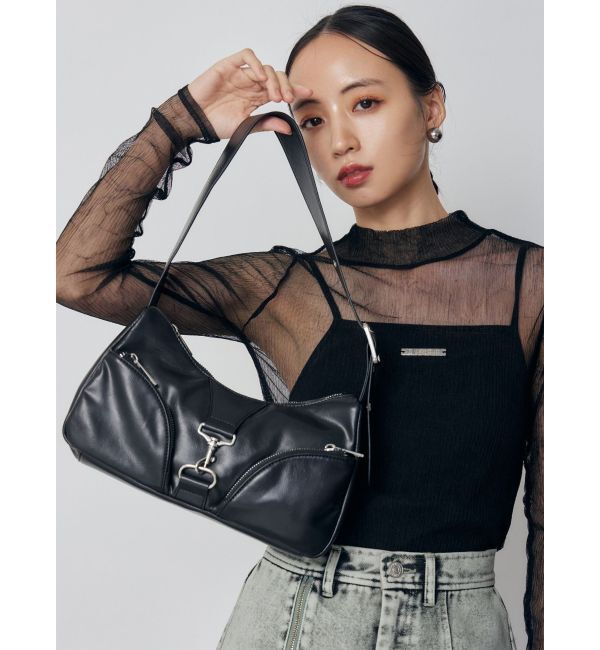 【ムルーア/MURUA】 フロントビットポケットショルダーバッグ