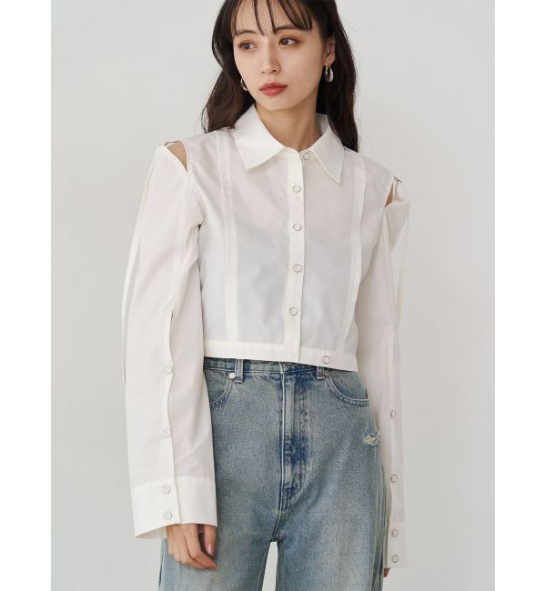 【ムルーア/MURUA】 カシュクールマルチウェイシャツ