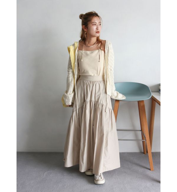 【アングリッド/Ungrid】 ギャザーデザインスカート