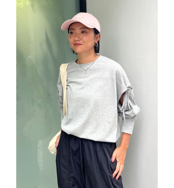 ファッションメンズお薦め|【アングリッド/Ungrid】 スリットデザインロングスリーブTee