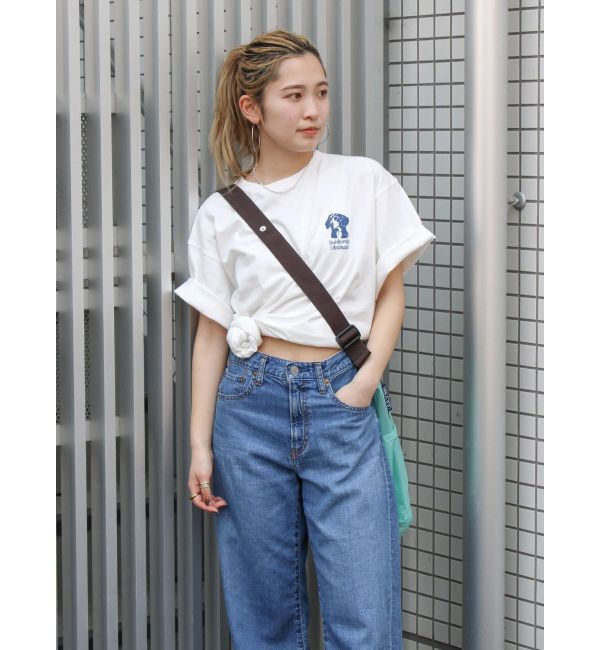 ファッションメンズお薦め|【アングリッド/Ungrid】 ドッグプリントロゴTee