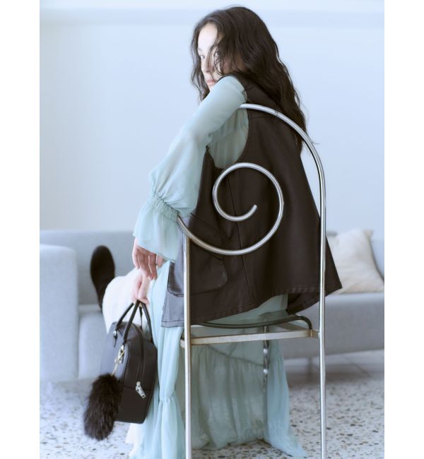 【アングリッド/Ungrid】 フェイクレザーベスト