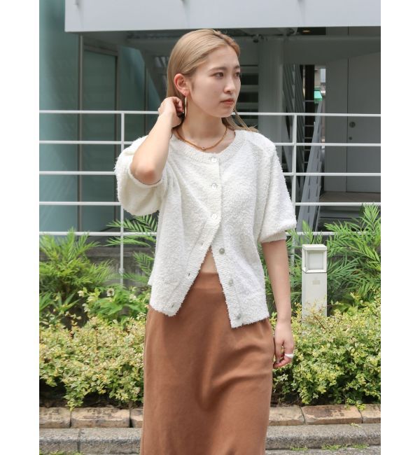 人気ファッションメンズ|【アングリッド/Ungrid】 ハーフスリーブニットカーデ