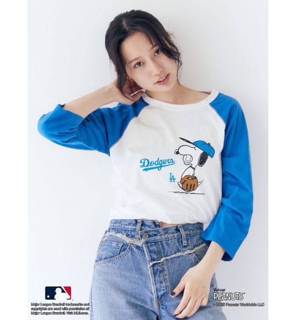 メンズファッションなら|【アングリッド/Ungrid】 【MLB×PEANUTS】ラグランTee