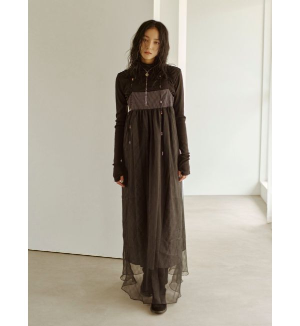 モテ系メンズファッション|【アングリッド/Ungrid】 ハイネックシアーロングスリーブTee