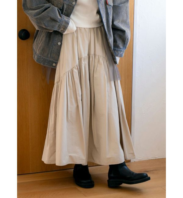 【アングリッド/Ungrid】 ギャザーデザインスカート