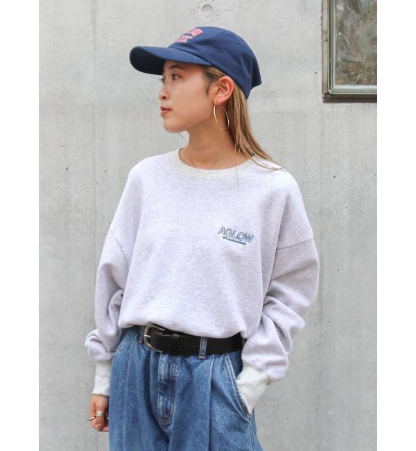 メンズファッションの一押し|【アングリッド/Ungrid】 ロゴ刺繍ショートスウェット