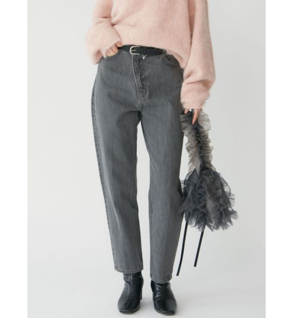 【ラグナムーン/LAGUNAMOON】 ウエストアシンメトリーデニムパンツ