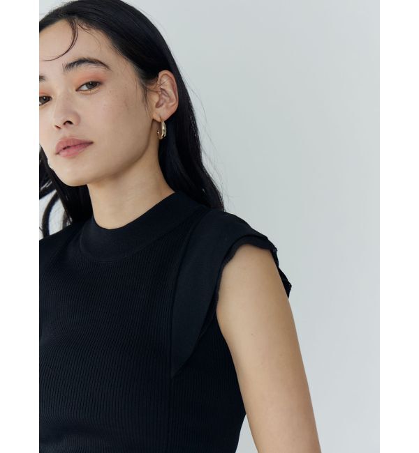 【ラグナムーン/LAGUNAMOON】 【追加生産/新色追加】カバースリーブシアーニットプルオーバー