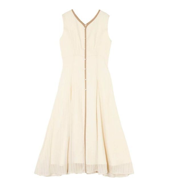 【ラグナムーン/LAGUNAMOON】 【追加生産】バイカラーパイピングワンピース