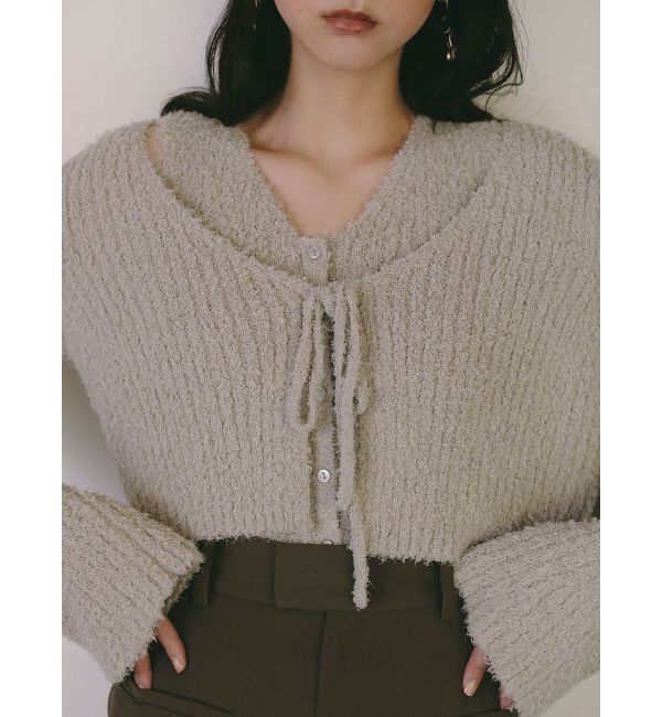 【ラグナムーン/LAGUNAMOON】 シャギーヤーンニットアンサンブル