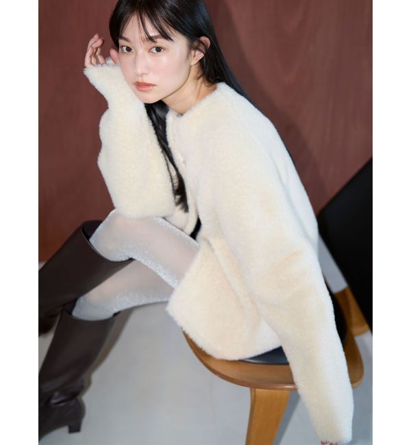 ファッションメンズお薦め|【ラグナムーン/LAGUNAMOON】 【REVIVAL】【WEB限定カラーあり】ミニシャギーセッケツニットカーデ