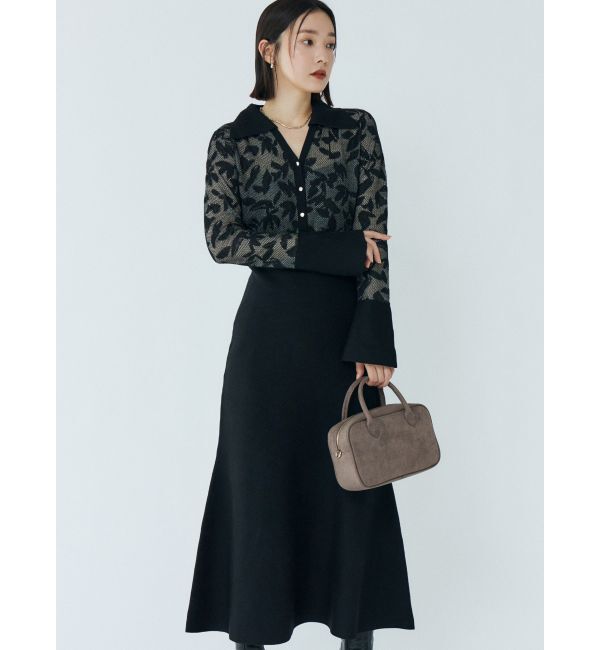 【ラグナムーン/LAGUNAMOON】 シアージャガードナローニットワンピース