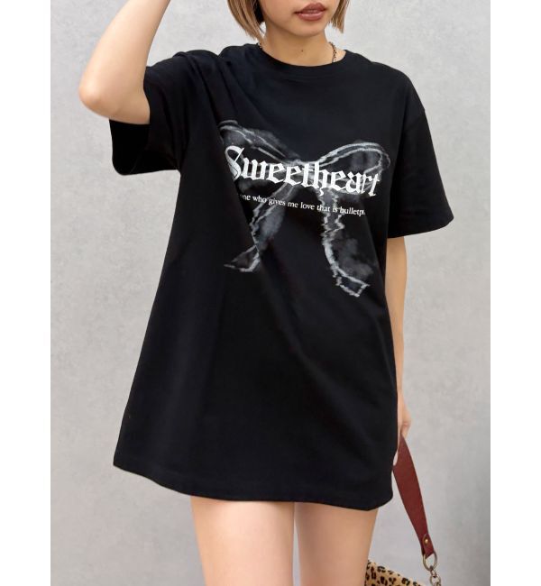 モテ系ファッションメンズ|【エヴリス/EVRIS】 フロントリボングラフィックBIG Tシャツ