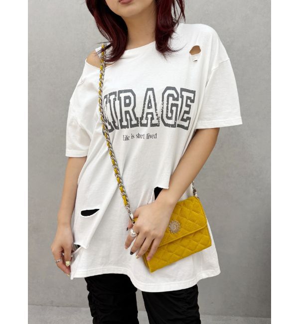 モテ系メンズファッション|【エヴリス/EVRIS】 カットダメージBIG Tシャツ